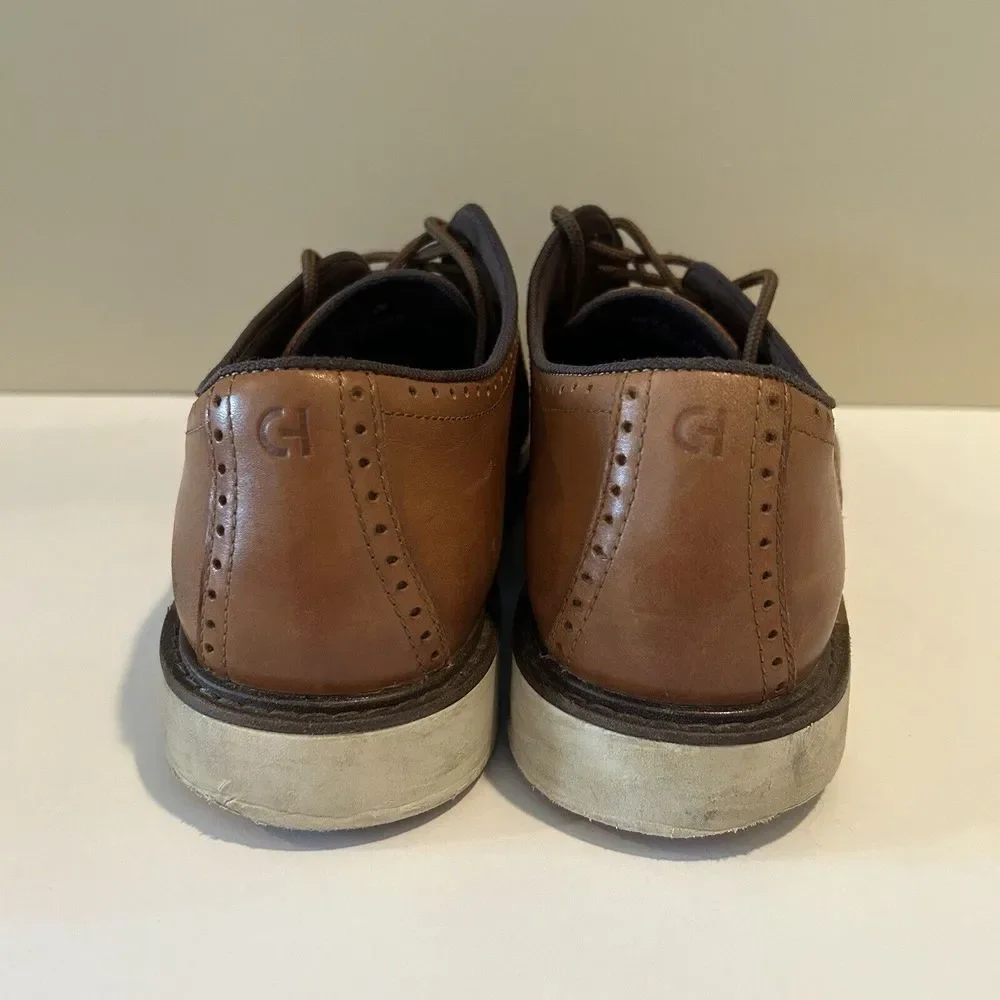 COLE HAAN Men GoTo Plain-Toe Ox Sz 12 M British Tan Brown Casual‎ Oxfords C34125